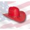Chapeau western en coton huilé " rouge ".